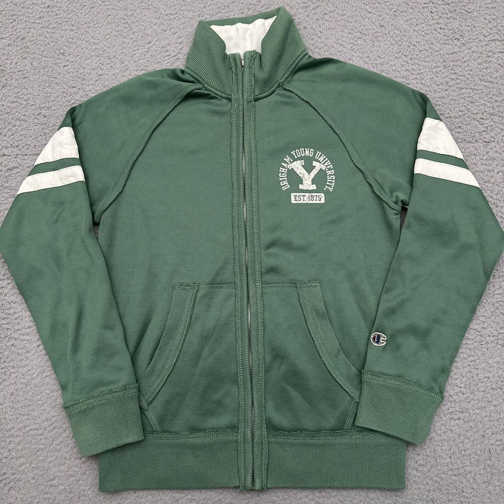 Vintage Y2K Champion Brigham Young University‎ BYU Jacket Men's Medium Full Zip